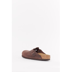 BIRKENSTOCK HABANA BOSTON REGULAR SUEDE LEATHER CLOGS